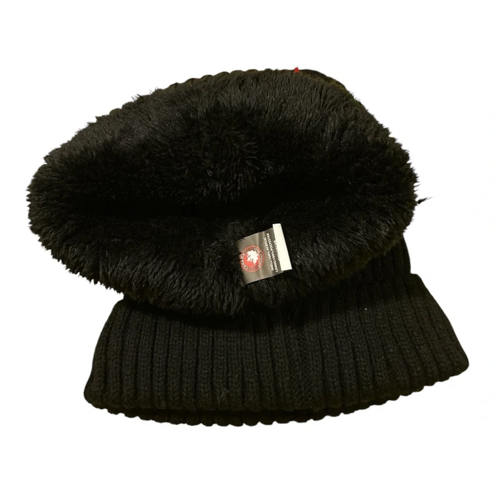 Canada Weather Gear 2 Pack Black Hats. NWT